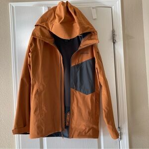 PATAGONIA SnowDrifter Jacket - Orange/Rust with Charcoal accent